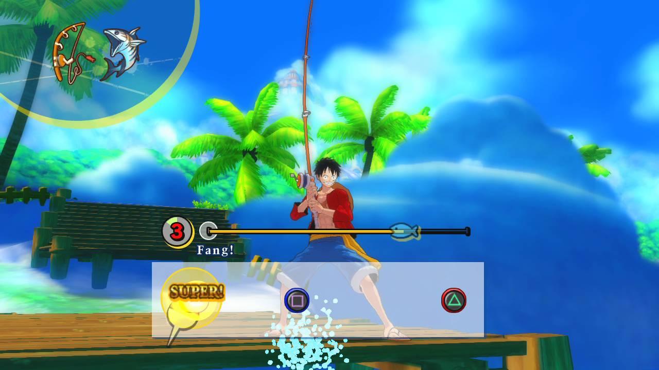 [23/07/2014] Zeitvertreib: Abseits der Kämpfe erwarten euch auch einige Nebenbeschäftigungen und Minispiele. An bestimmten Stellen könnt ihr beispielsweise Fische fangen.