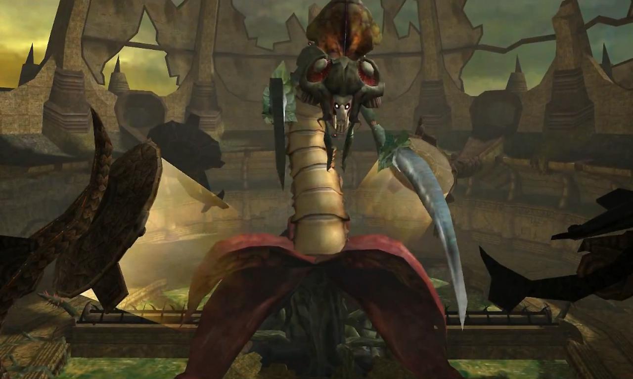 [15/07/2014] Die mutierte Pflanze Flaahgra aus der Action-Reihe Metroid Prime ist aggressiv und gefährlich. Mit ihren sichelartigen Armen hat das Monstergewächs Ähnlichkeit mit einer Gottesanbeterin und ist durch ihre scharfen Klingen ein ernstzunehmender Gegner.