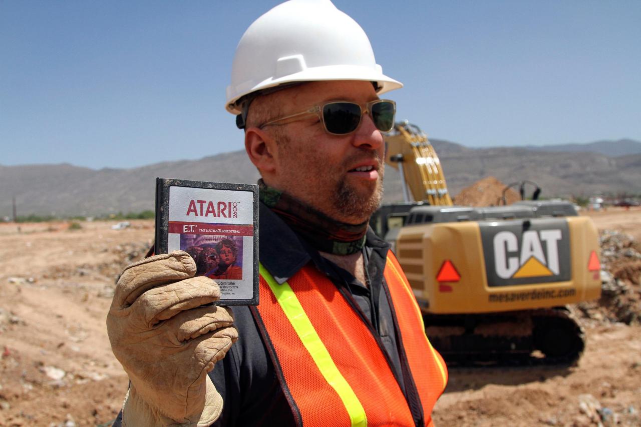 Atari Müllkippe E.T. Der Außerirdische Ausgrabung