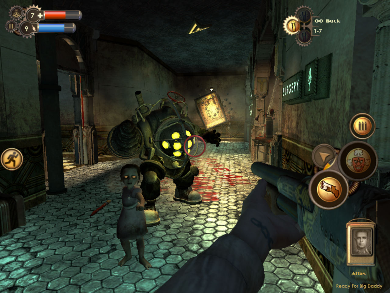 [04/08/2014] Einst eine wunderschöne Unterwasserstadt, nun ein einziges Schlachtfeld. Rapture macht uns das Überleben in Bioshock nicht gerade einfach. Mit den ganzen Big Daddies, Splicern und misstrauischen Menschen wird das eine ganz schöne Herausforderung.
