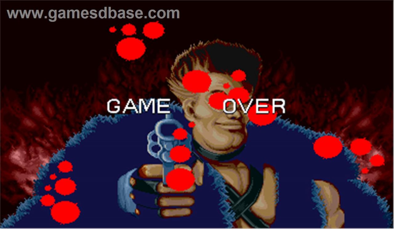 [15/09/2014] Arcade-Spiele sind grundsätzlich drauf ausgelegt, den Spieler dazu zu motivieren, noch mehr Münzen in den Automaten zu werfen. Darum sind auch die Game-Over-Screens so ausgelegt, dass sie den Spieler auf emotionaler Ebene berühren, sodass doch noch mal eine Münze fließt. Ein gutes Beispiel für dieses Prinzip ist Cadillacs and Dinosaurs, wo euch ein finsterer Geselle eine Knarre ins Gesicht hält, wenn ihr im Spiel versagt und euch darauf hinweist, dass euer Glück euch wohl verlassen hätte. Wenn ihr bei Ablauf des Countdowns kein Geld nachgeschoben habt, schießt der Herr euch eiskalt ins Gesicht, begleitet von dem Satz 