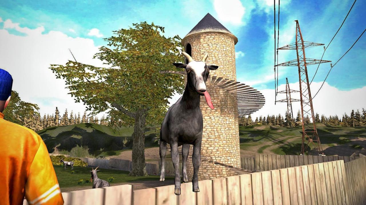 [18/09/2014] Eure Aufgabe im Ziegensimulator besteht darin, eurer Umgebung möglichst viel Schaden zuzufügen. Ganz realistisch ist das Spiel aber nicht, denn leckt ihr mit eurer Zunge über die Zapfsäule einer Tankstelle, fliegt euch das Ding nach Michael-Bay-Manier um die Hörner.