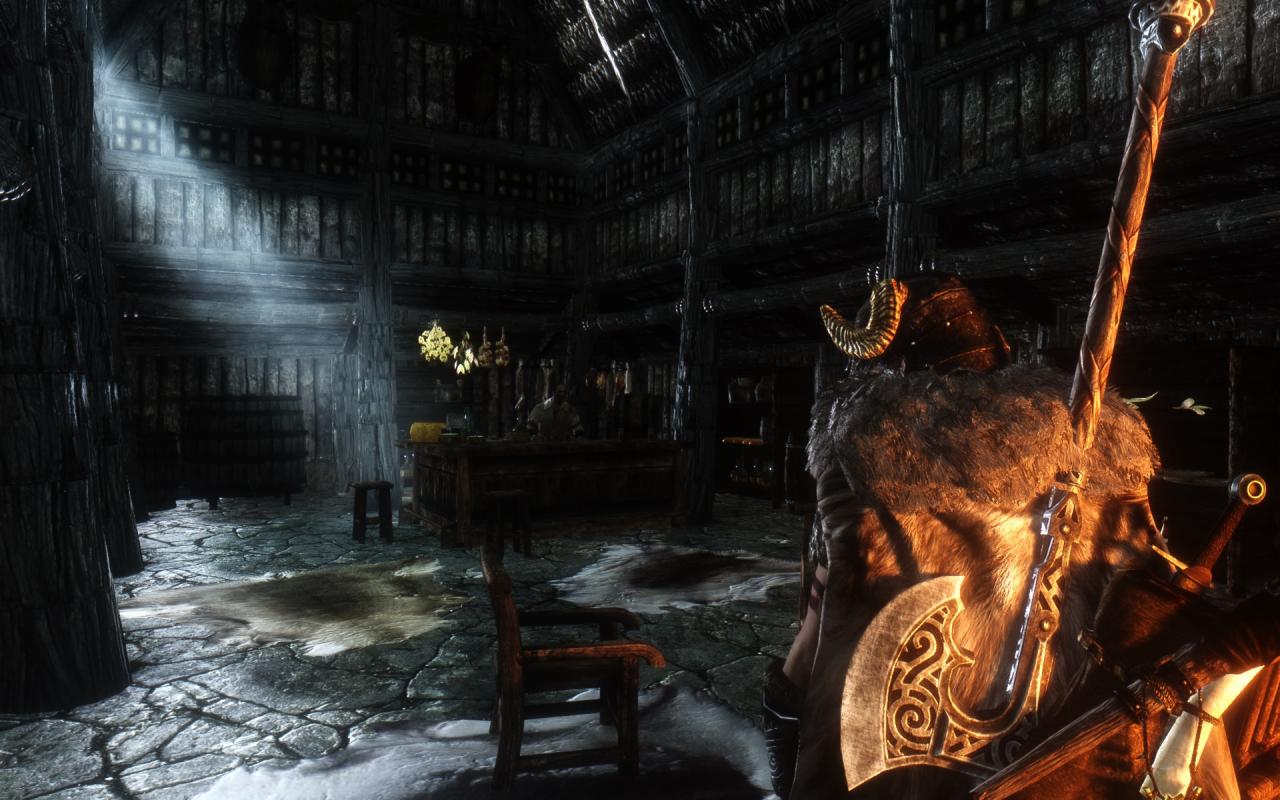[12/09/2014] Skyrim ist ein Spiel, das so voller Logiklöcher ist, dass da noch weniger dran ist als an Schweizerkäse. Und dennoch lieben wir aus irgendeinem Grund dieses Spiel. Da verziehen wir auch schon mal, dass unsere Mitstreiter es scheinbar überhaupt nicht schert, wenn wir unseren gerade eben ermordeten Waffenbruder mal seines gesamten Hab und Gutes entledigen.