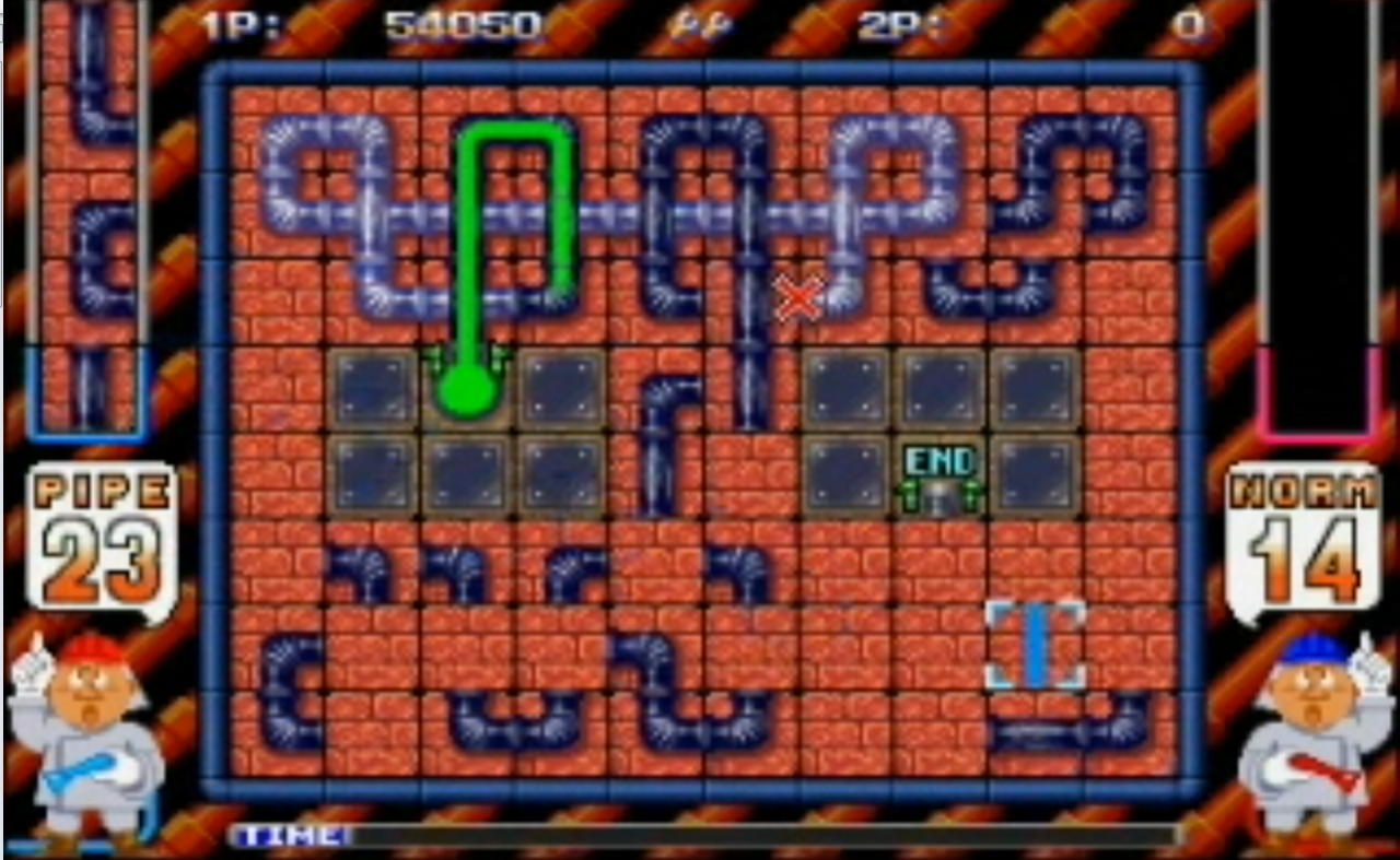 [25/09/2014] Im Arcade-Spiel Pipe Dream übernehmen wir die Rolle eines Feuerwehrmannes, der Rohre verlegen muss, um Brände zu löschen. Und wer jetzt an unartige Dinge dachte, der gehe in die Ecke und schäme sich!