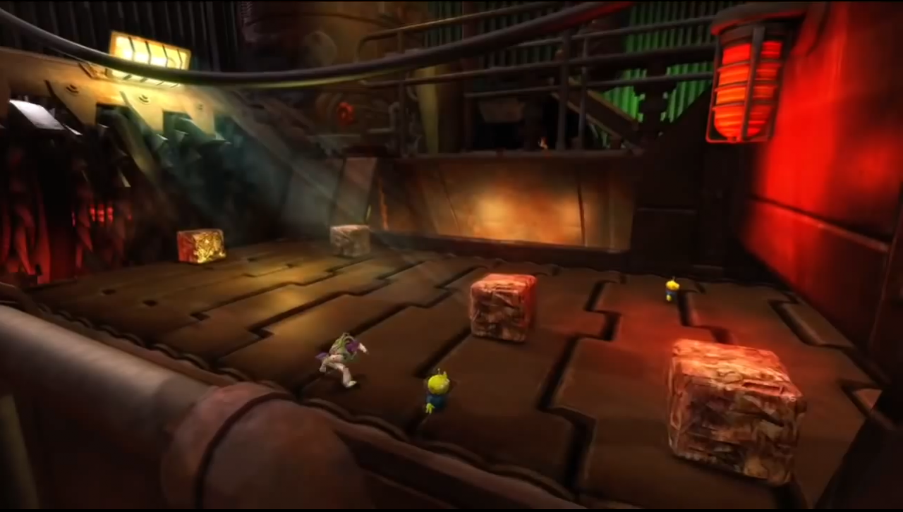 [26/09/2014] In Toy Story 3 müssen wir unsere Spielzeugfreunde retten, die auf dem Schrottplatz ganz schön in der Bredouille sitzen. Gnadenlos fahren sie in einem Häufchen Abfall auf einem Fließband auf die Schrottpresse zu und wir müssen als Buzz und Woody alles tun, um zu verhindern, dass sie in kleine Würfel gepresst werden.