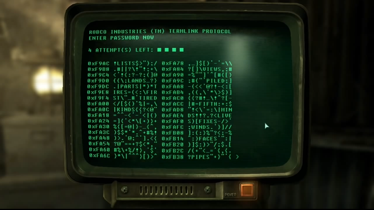 [08/10/2014] Die nukleare Apokalypse und ein ewig währender Krieg sind keine Entschuldigung dafür, nicht zu hacken. Wenn Fallout uns diese Möglichkeit schon an die Hand gibt, dann sollte man sie auch beim Schopfe packen!