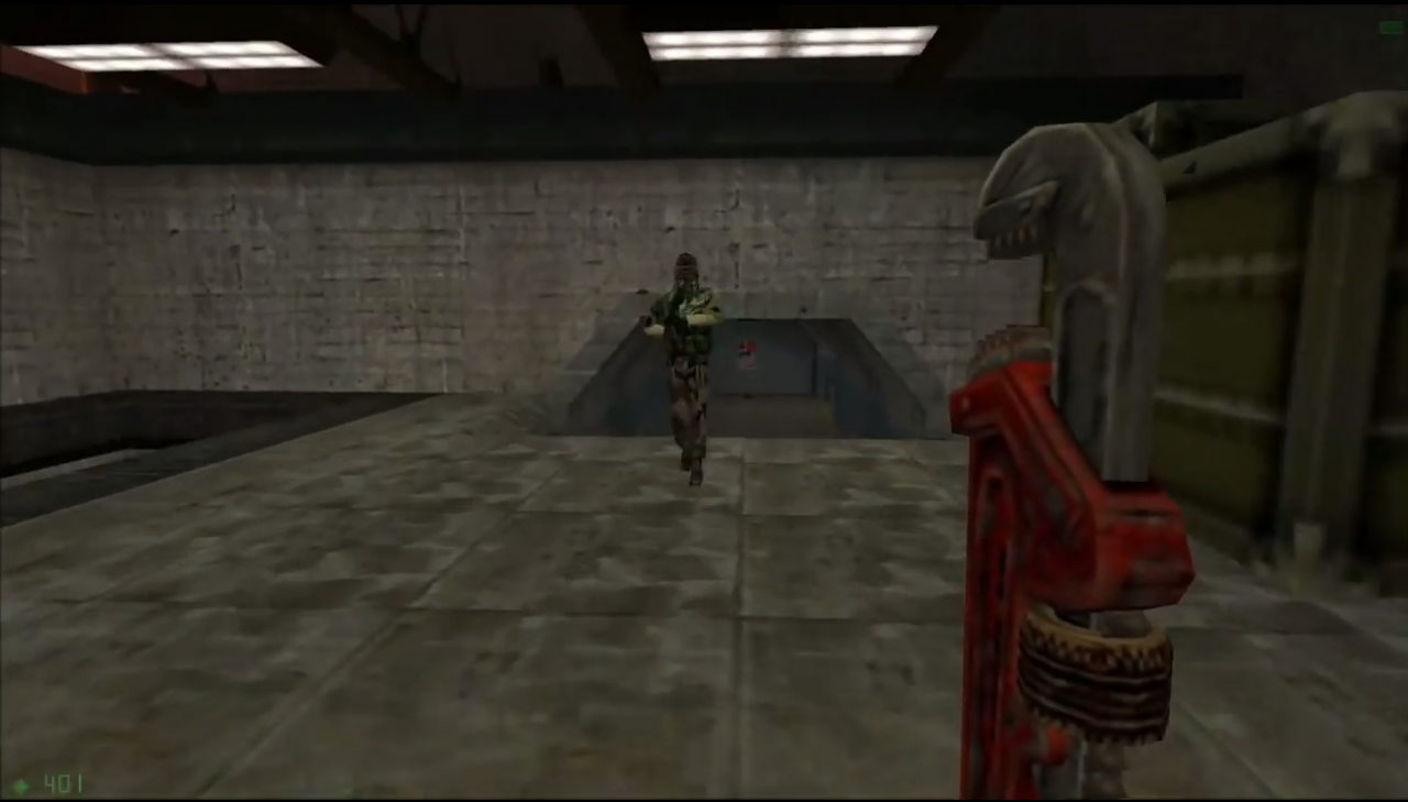 [30/10/2014] Den lieben Adrian Shephard spielen wir in Half-Life: Opposing Force. Statt der Brechstange, die Gordon Freemans Markenzeichen geworden ist, haben wir eine Rohrzange in der Hand.