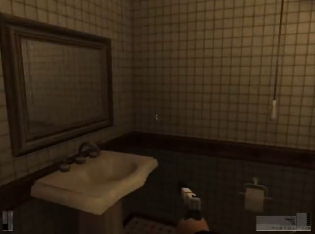 [14/10/2014] Da will man sich als Profikiller in Hitman: Contracts nur die behandschuhten Hände in einem Bad in einem Hotelzimmer waschen, in dem sich ein 