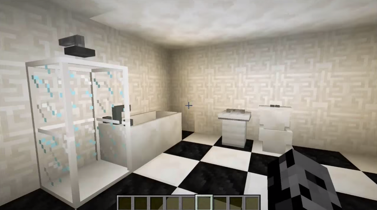 [28/10/2014] Mit Mods erreicht man in Minecraft erstaunlich interessante Dinge. So auch die Erstellung eines kompletten Bads mitsamt Wanne.