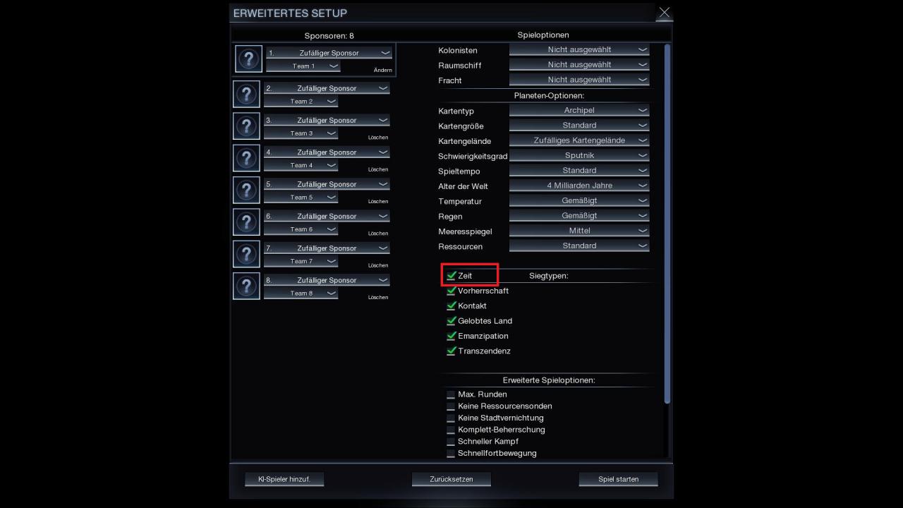 [28/10/2014] Civilization: Beyond Earth - Tipp zur Deaktivierung des Zeitsieges.