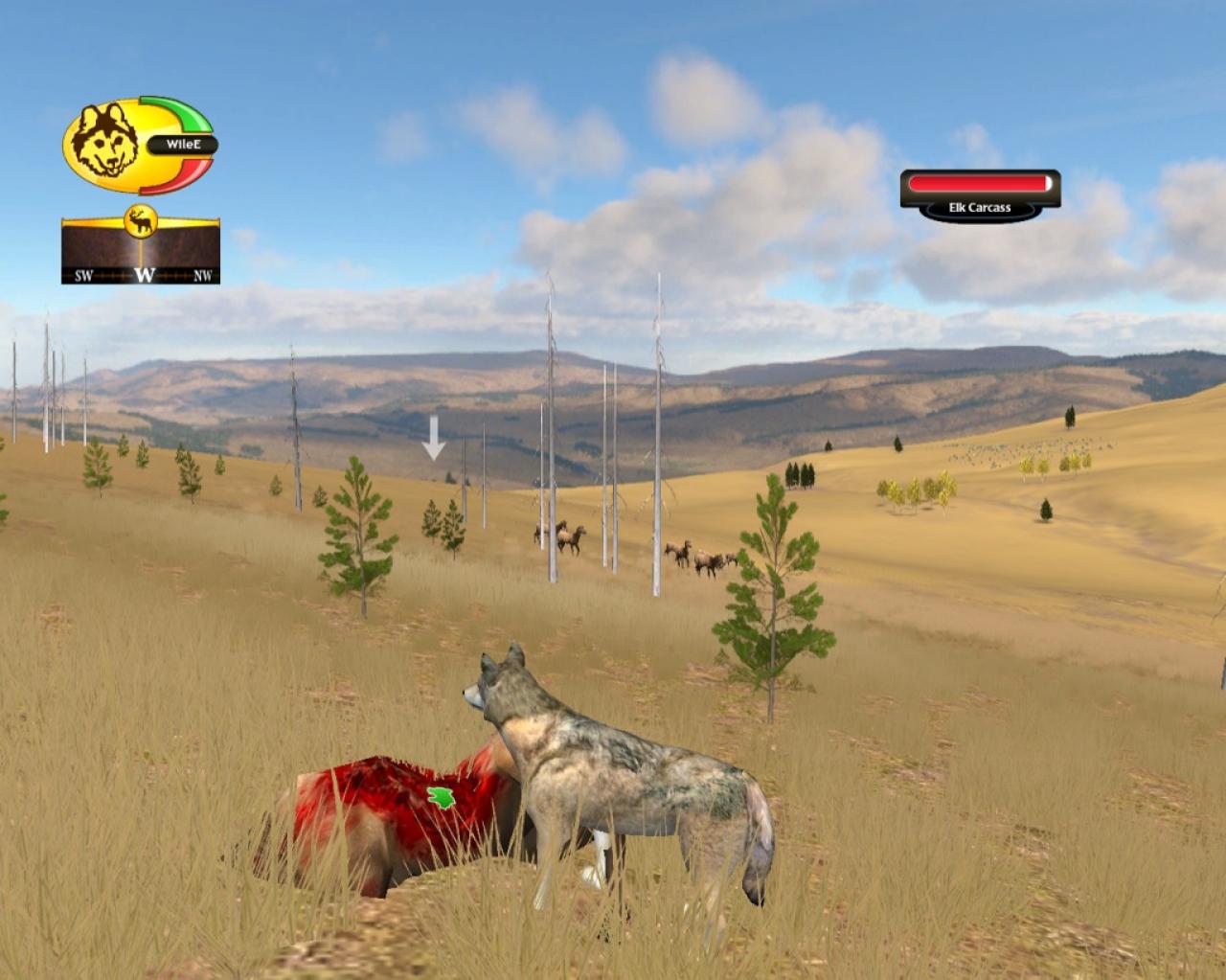 [10/10/2014] In Wolf Quest verschulden wir als Wolf die Kadaver entweder selbst oder finden vereinzelt welche. In letzterem Fall haben wir echt Glück, wenn wir uns die Position dieser merken können. Denn es kommt nur allzu häufig vor, dass wir nicht mehr die Kraft aufbringen, um Beute zu reißen.