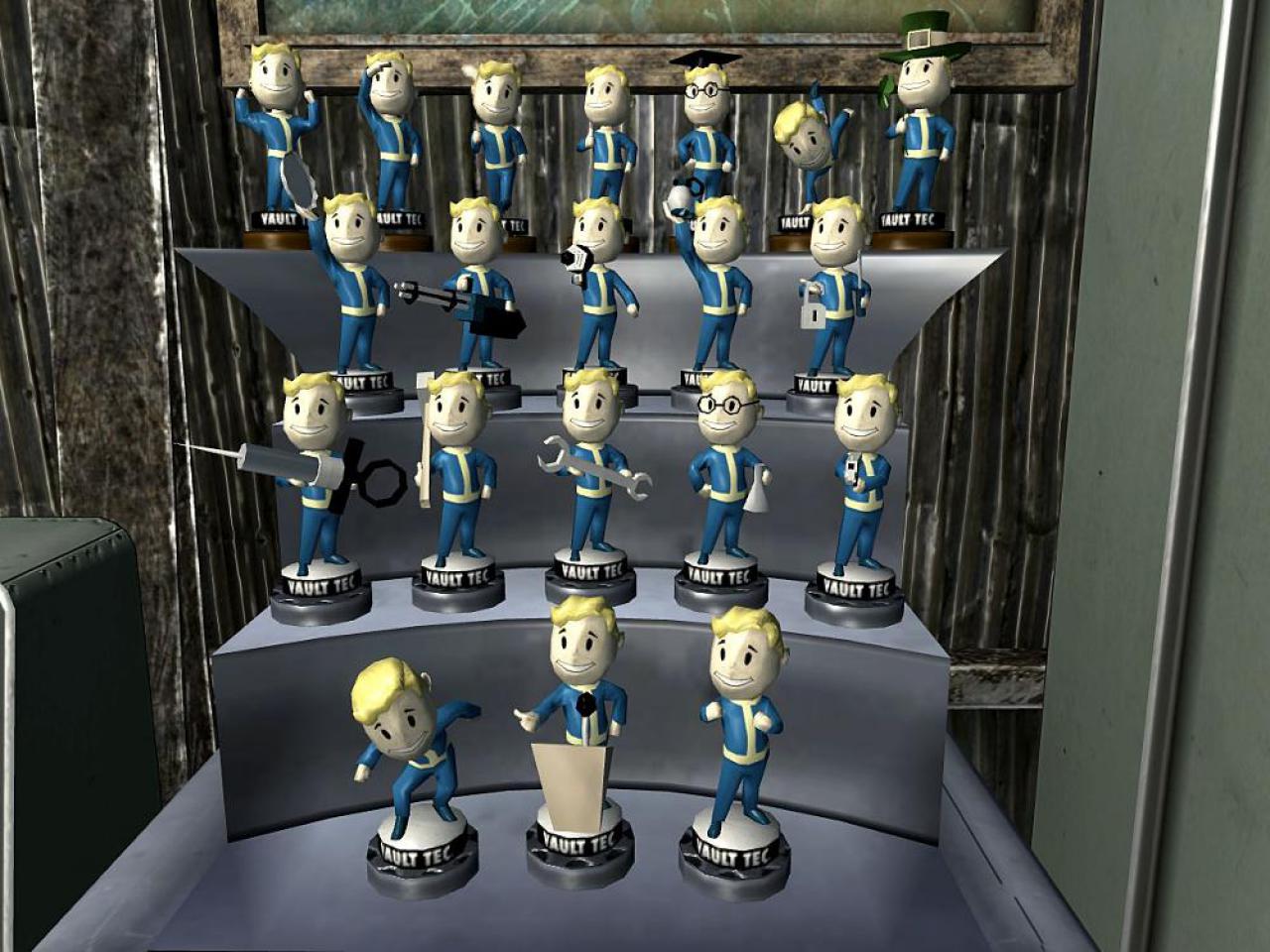 [20/11/2014] Trotz des düsteren, apokalyptischen Settings schafft Fallout 3 es, uns ein wenig aufzuheitern. Und sei es nur, dass wir lustige Vault-Tec Wackelpuppen sammeln können.