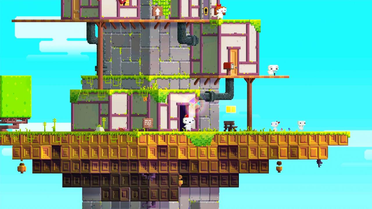 [28/11/2014] Fez lässt sich als 2.5D-Plattformer bezeichnen. Die halbe Dimension kommt hinzu, weil der Spieler die Spielwelt jederzeit um 90 Grad drehen kann. Diese Mechanik sorgt für viele interessante Rätsel- und Plattform-Passagen. Was Fez aber wirklich Retro werden lässt, ist das Zusammenspiel zwischen der 16Bit-Grafik und dem fabelhaften Soundtrack.