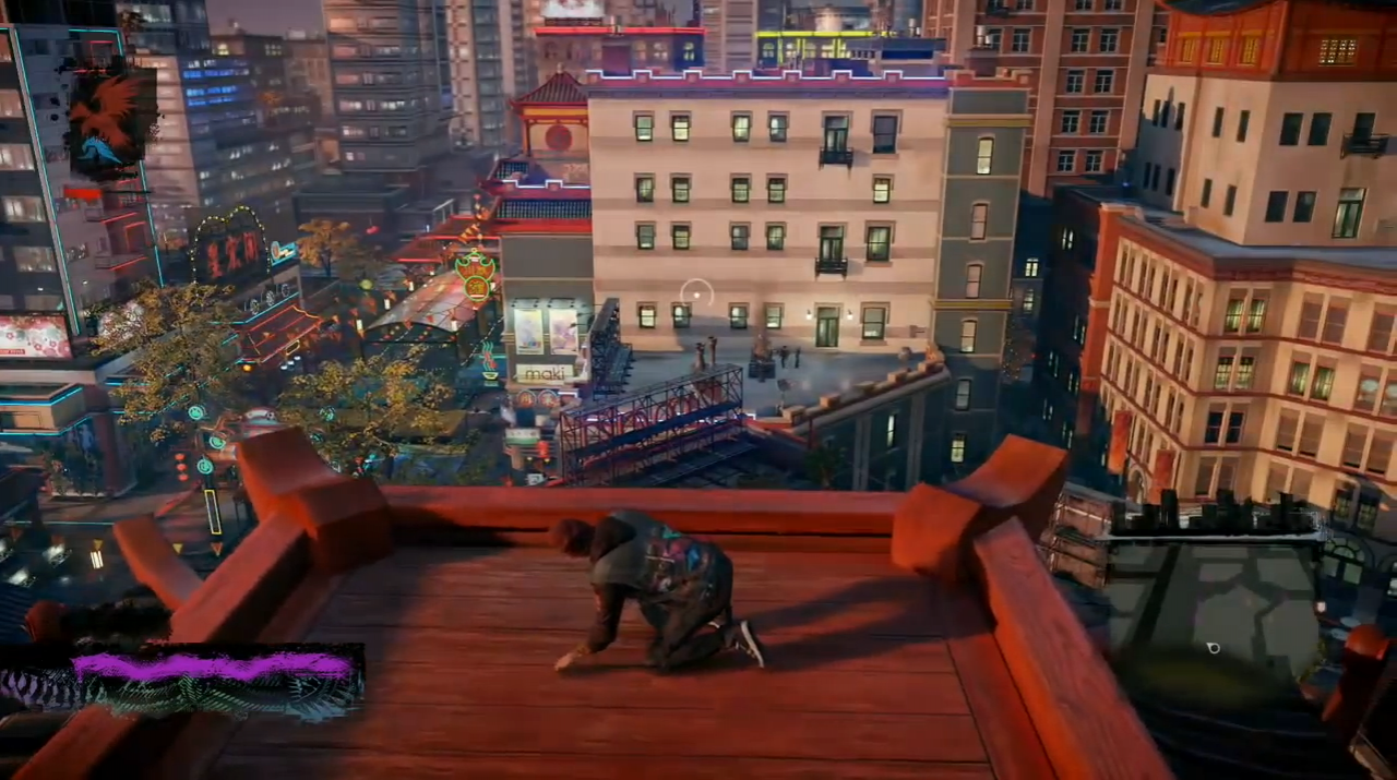 [04/11/2014] Zwar heißt es Lantern District in Infamous: Second Son, aber verdächtig chinesisch sieht es dennoch aus. Immerhin finden wir an praktisch jeder Ecke eine Pagode oder aber einen Haufen dieser runden Papierlaternen.