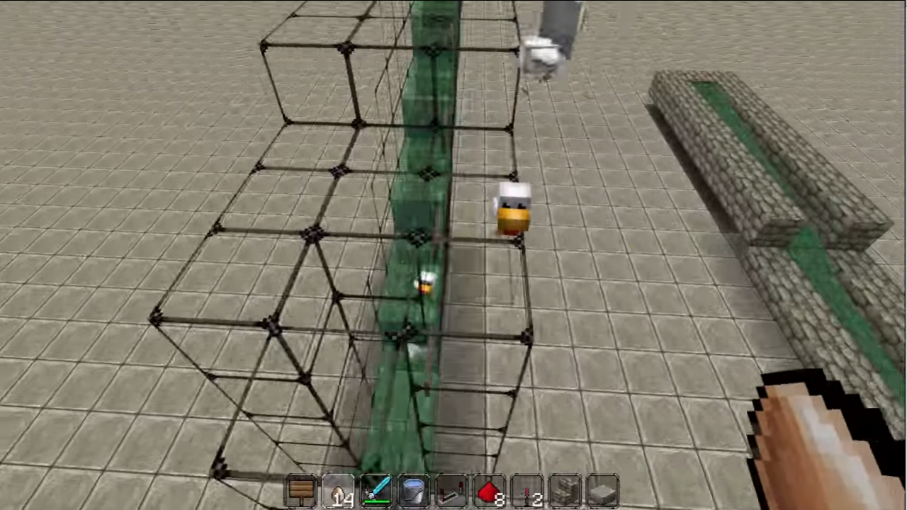 [24/11/2014] Wovon wir bis heute nicht genau wissen, was es darstellen soll, obwohl Minecraft uns es als solches verkaufen will, sind die Hühner in selbigem Spiel. Oder sind es doch Enten, die keine Enten mehr sein wollten und ihre gesamte Spezies deshalb neu getauft haben? Wir sind uns jedenfalls sicher, dass es eierlegende... Dinger sind.