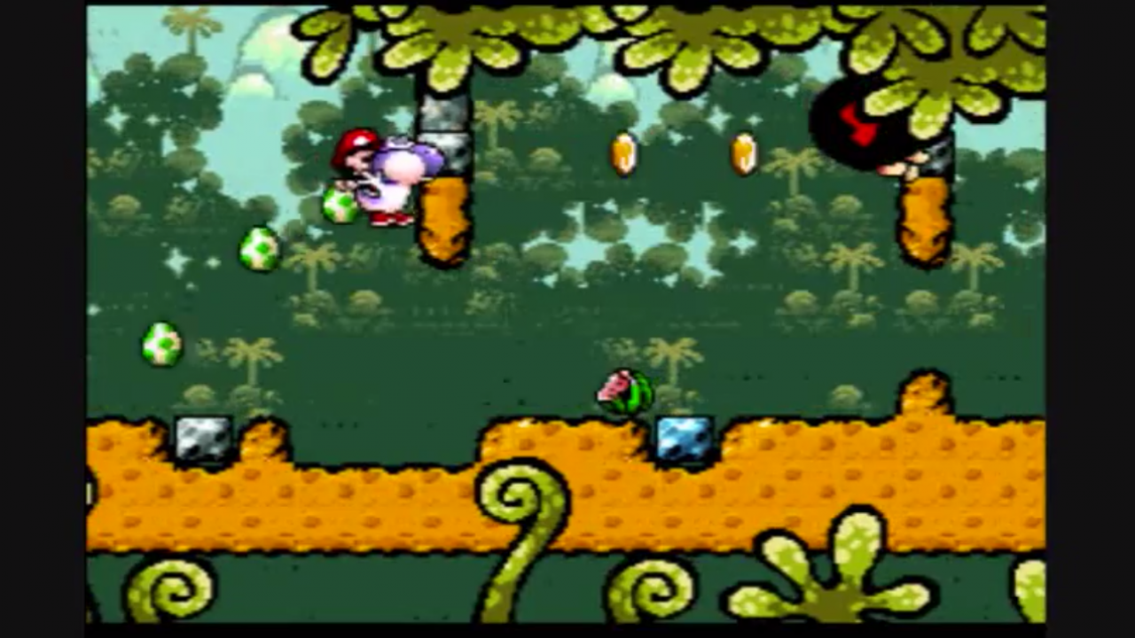[26/11/2014] Wenn wir eines in Yoshi's Island brauchen, dann sind es Melonen! Wer jetzt etwas Unanständiges dachte, räumt sich eine Ecke frei und schämt sich darin. Der fruchtige Snack verleiht unserem lieben Yoshi nämlich die Fähigkeit, die Kerne zu spucken. Etwas, das wir unser Leben lang schon immer tun wollten!