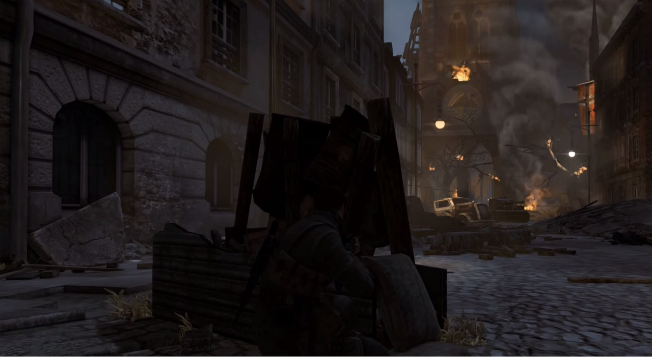 [06/11/2014] Die St. Olibartus Kirche gehört zu einer Mission in Sniper Elite V2. Leider ist das Gotteshaus aufgrund der Umstände in Schutt und Asche gelegt worden - nur noch eine Ruine erinnert an das eindrucksvolle Gebäude.