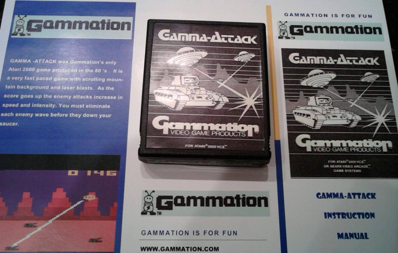 [18/12/2014] Gamma Attack für den Atari 2600 rangiert preislich zwischen 20.000 und 50.000 US-Dollar. Und warum das? Weil Gammation lediglich ein einziges Modul dieses Games produzierte. Kein Wunder, dass es heiß begehrt ist.