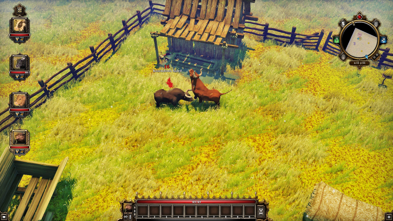 [04/12/2014] Die Kühe im Cow Simulator können sich auch untereinander bekämpfen. Das gibt Erfahrungspunkte.
