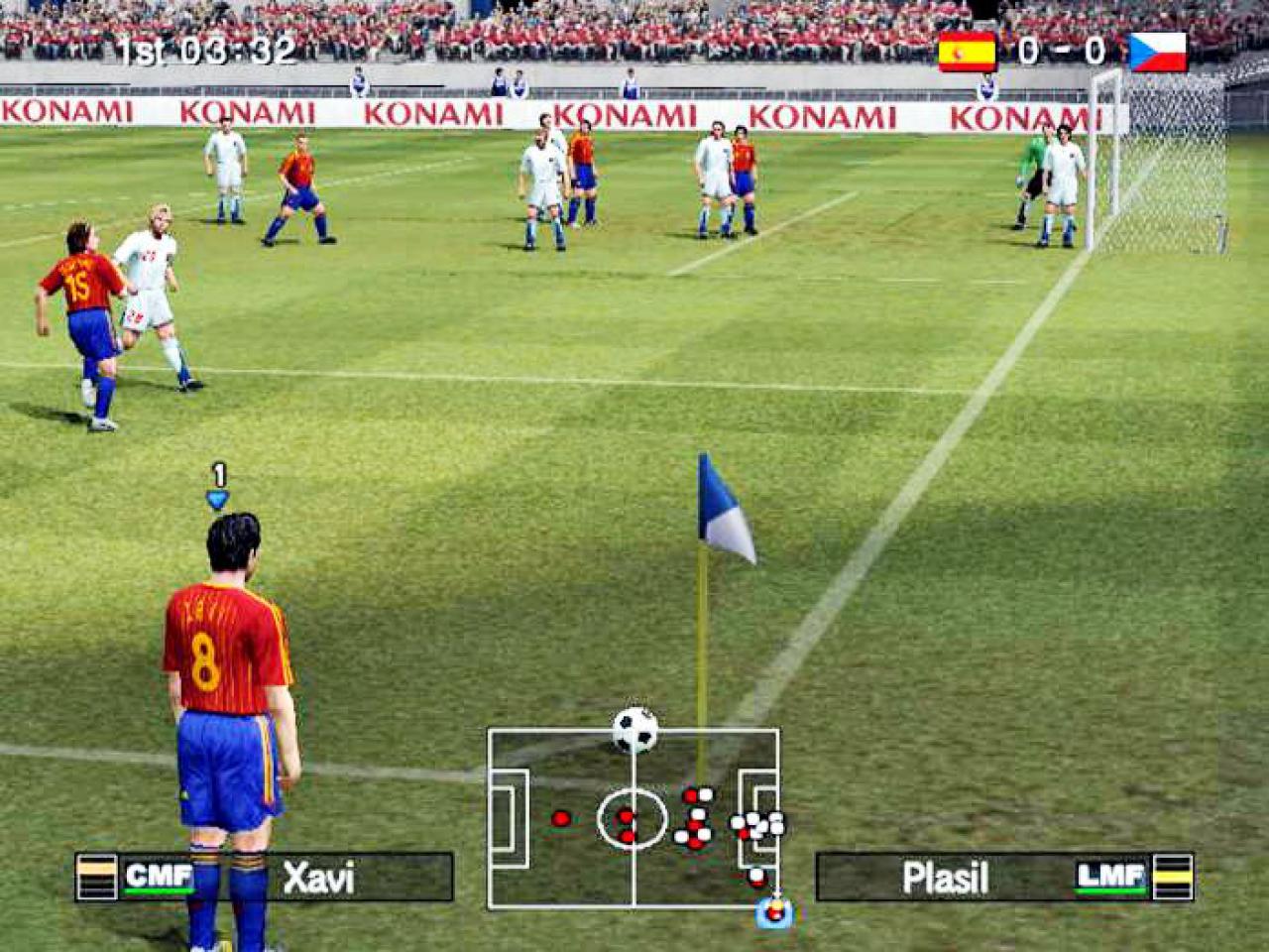 [03/12/2014] Pro Evolution Soccer 6, das 2006 für PS2 (im Bild), Xbox 360 und PC erschien, gilt unter Kennern als einer der besten Teile der Konami-Serie.