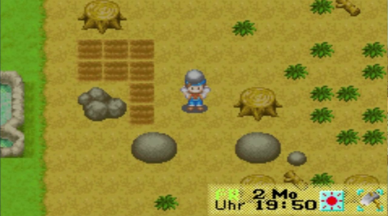 [16/12/2014] Glaubt uns, niemand möchte sich mit einem deprimierten Holzfäller herumschlagen müssen. In Harvest Moon: Friends of Mineral Town ist das allerdings der Fall. Und wir müssen ihn wieder auf Vordermann bringen, weil er sonst nicht für uns arbeitet.