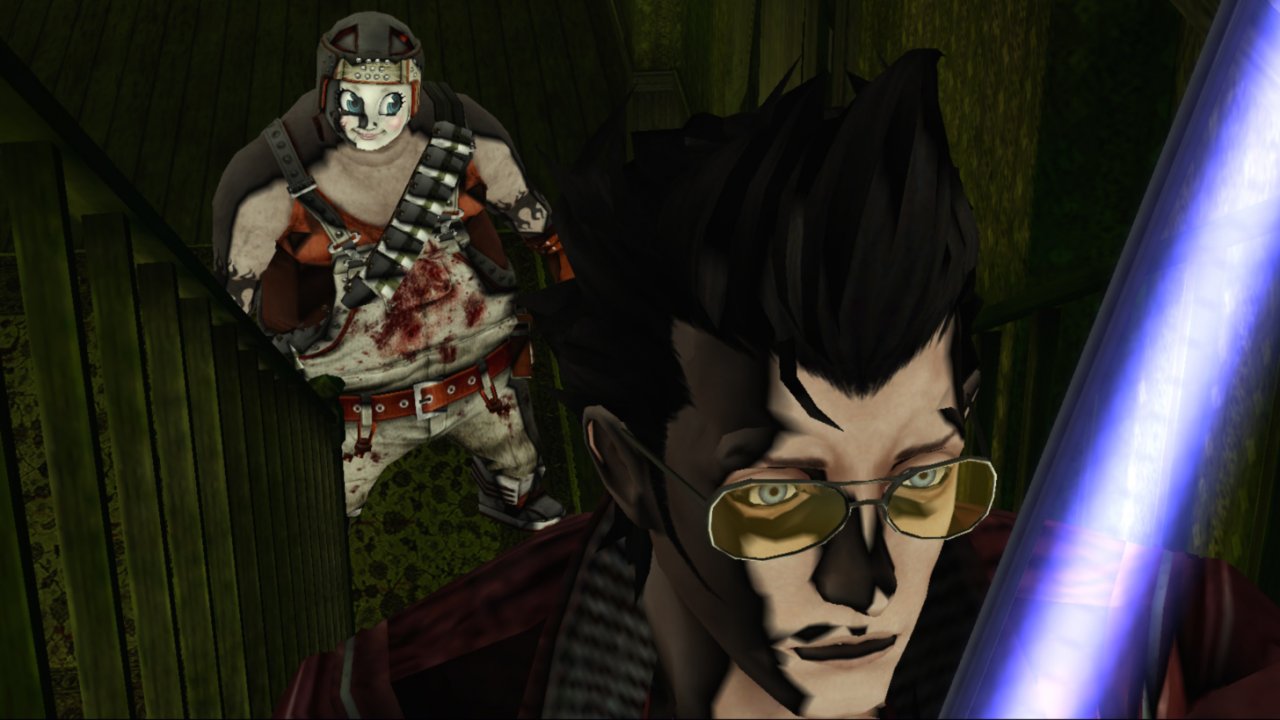 [15/12/2014] [Spoiler voraus!] In No More Heroes 2 müssen wir uns als Travis wieder an die Spitze der Auftragskiller-Rangliste kämpfen. Dabei steht uns Matt Helms im Weg. Ein Kind, das keinen Respekt vor dem Leben seiner Eltern hatte und als Ergebnis eines dämonischen Paktes nicht wie der freundliche Nachbarsjunge aussieht.