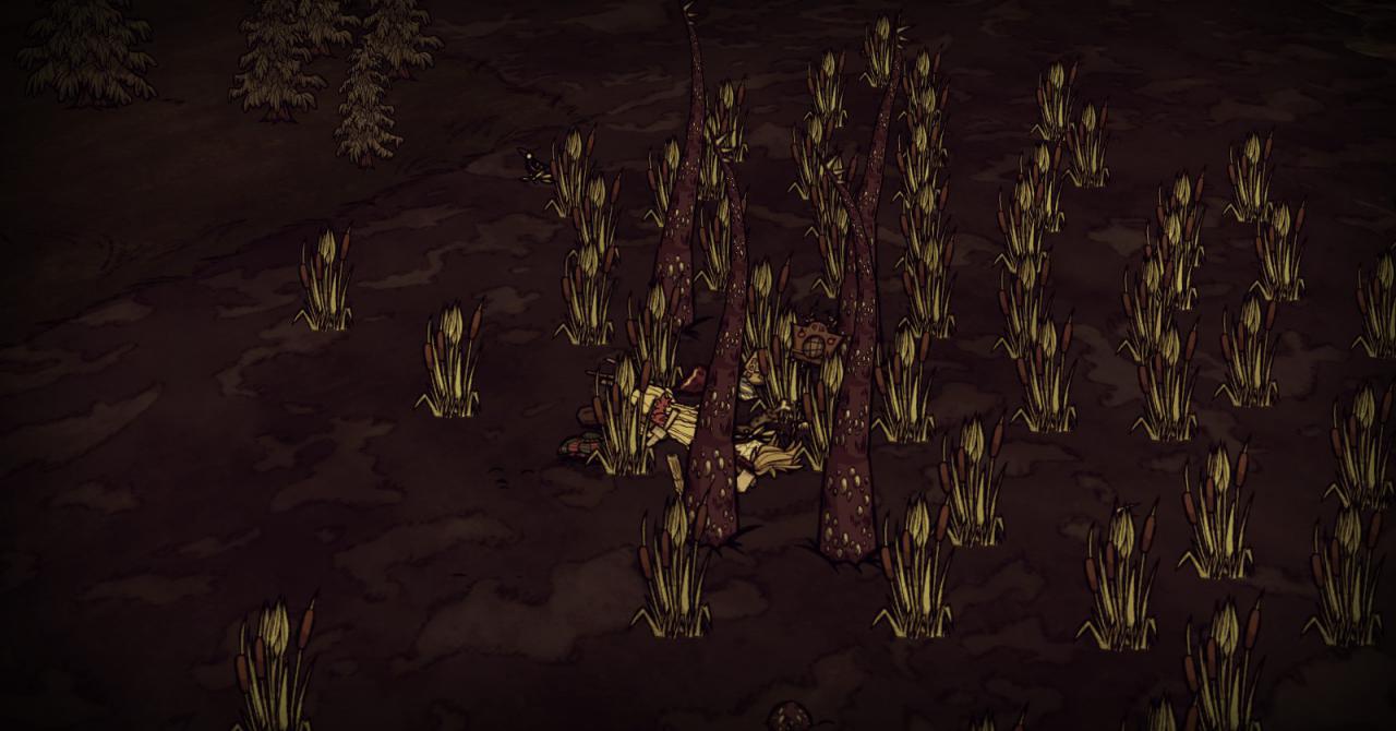 [15/12/2014] Hütet euch vor dem Sumpf in Don't Starve. Wir wissen nicht wann und wir wissen nicht wo, aber der Tentakel wird aus seinen schlammigen Tiefen emporsteigen und nach uns grabschen.