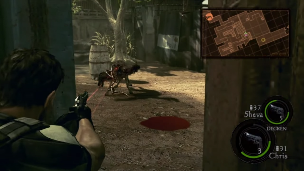 [15/12/2014] Resident Evil 5 ist nicht unbedingt das Glanzstück der Reihe. Aber immerhin haben sie die Zombies beibehalten, aus deren Hälsen Tentakel sprießen, wenn wir ihnen den Kopf entfernen.
