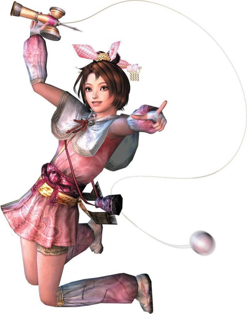 [17/12/2014] Erinnert ihr euch noch an das kleine Mädchen in dem pinken Kleid mit deren Holzspiegel ihr in Samurai Warriors die Horden an Feinden niederpeitschen konntet? So kann man Spielzeug auch zweckentfremden!
