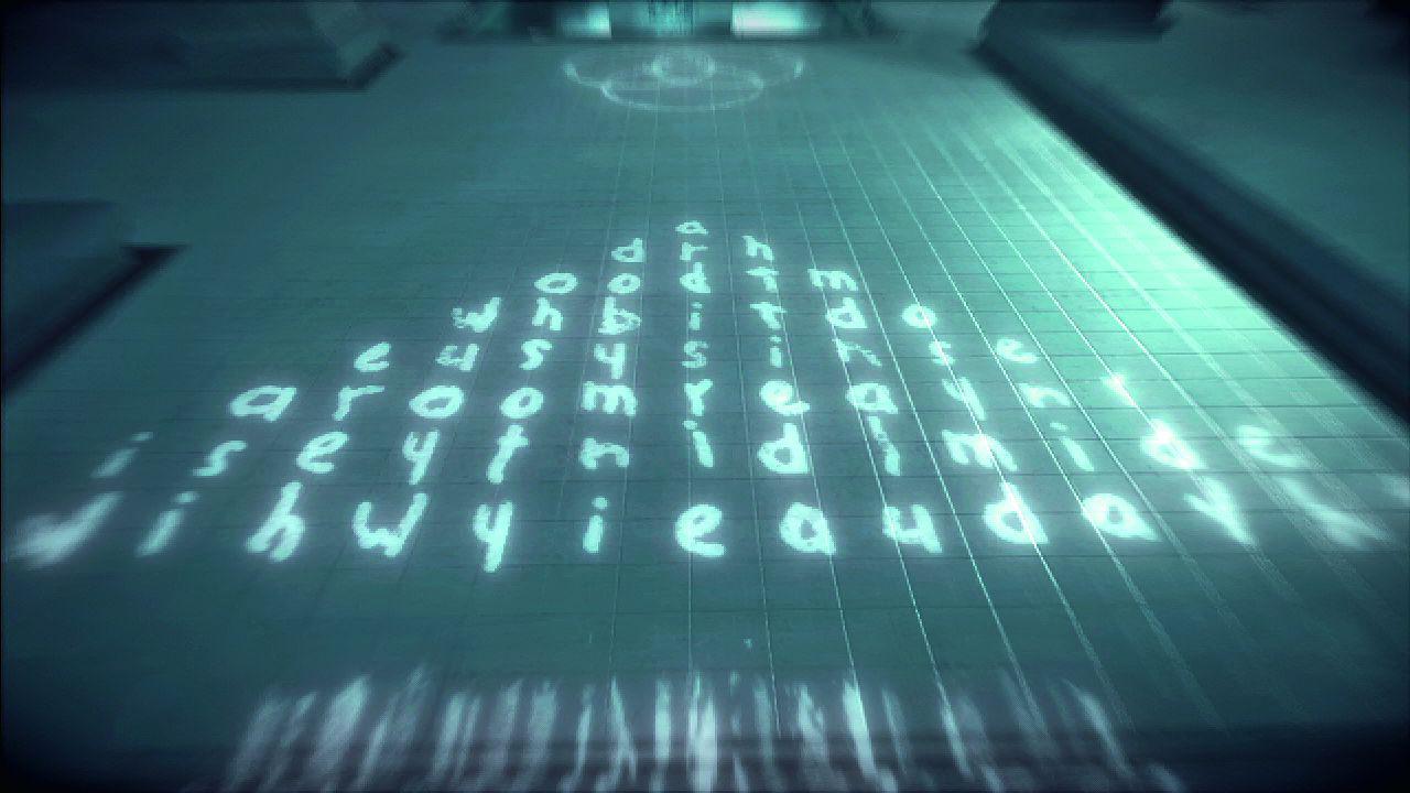 [08/12/2014] Die Schriftblöcke sind Nachrichten, die Subjekt 16 hinterlassen hat. Übersetzungskünstler entdecken darin Zahlenkombinationen, die auf den Maya-Kalender anspielen.