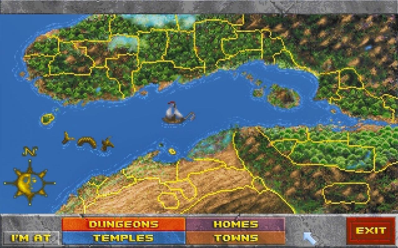 [02/12/2014] Diese Übersichtskarte aus Daggerfall repräsentiert eine gigantische Spielfläche von über 160.000 Quadratkilometern.
