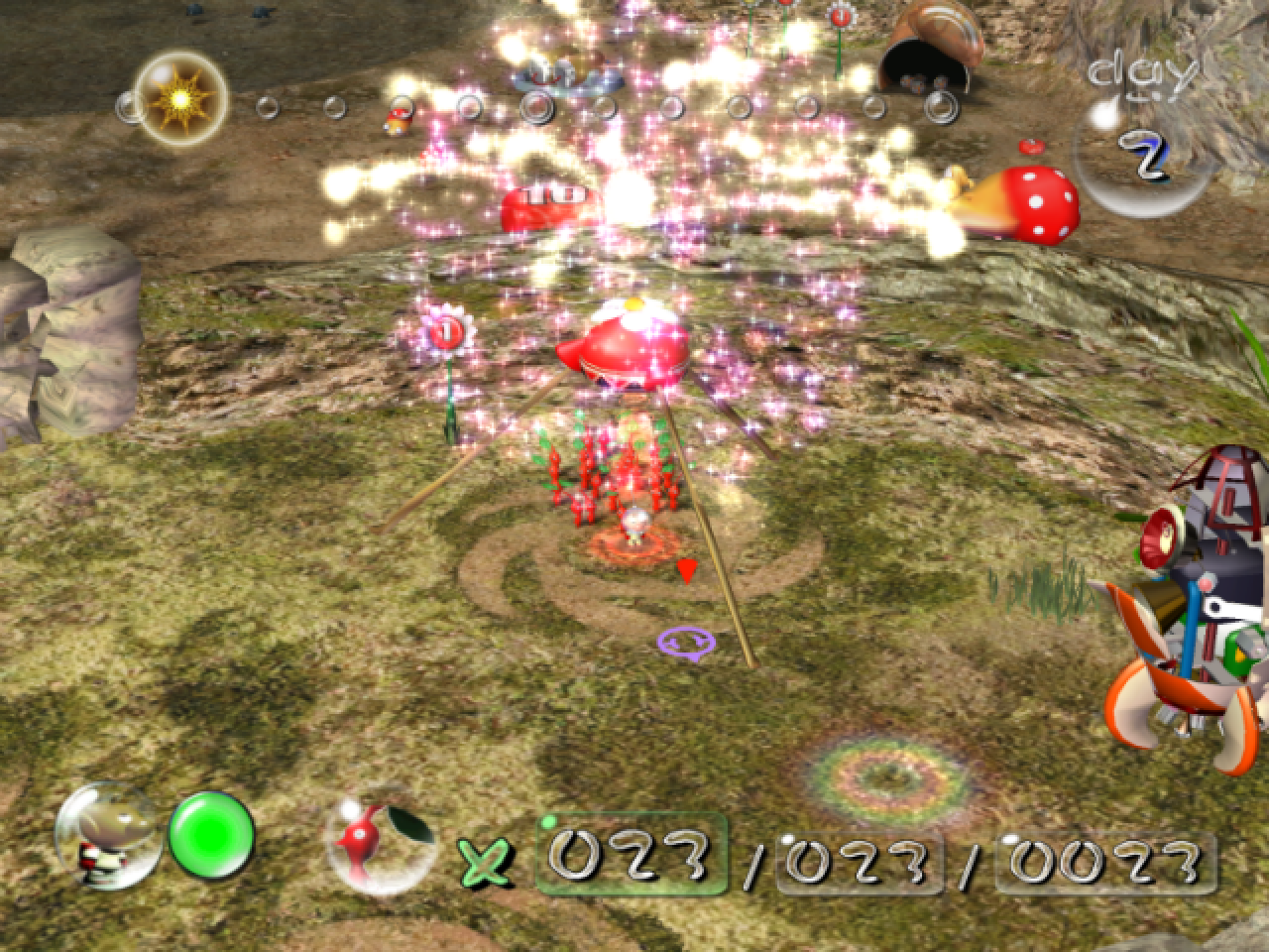 [10/12/2014] Ein kleines, nutzloses aber feines Easteregg schaltet ihr in Pikmin frei, wenn ihr vier oder mehr von diesen lustigen Gesellen zur Hand habt. Wir sagen nur so viel: Es sind eine Zwiebel und ein Feuerwerk involviert!