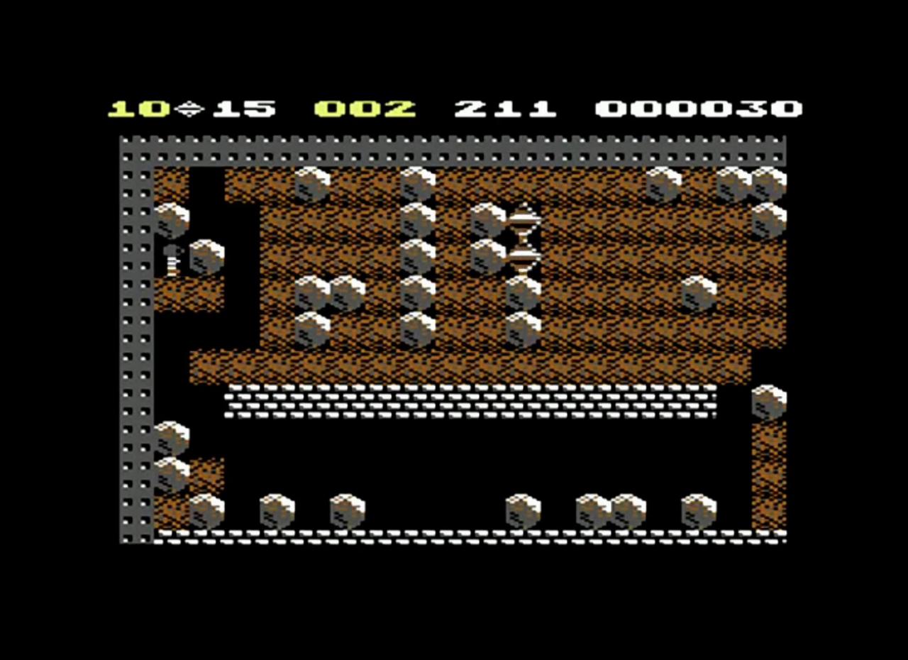 [26/01/2015] In Boulder Dash 2 hat man als Rockford die Aufgabe, Höhlen zu buddeln und Edelsteine zu sammeln. Auch wenn man ausschaut wie E.T., hat Boulder Dash nichts mit dem damit verbundenen Spiel zu tun - denn es macht richtig Spaß! Das Spiel erfordert taktische Fähigkeiten, denn man kann sich nicht einfach so durch die Höhlen schaufeln, sonst wird man sogleich von den vielen herumliegenden Steinen erschlagen. Erschwert werden perfekte Manöver durch das Ablaufen der Zeit, von der nicht allzu viel vorhanden ist. In späteren Leveln kommen neben den Steinen auch noch weitere Hindernisse hinzu. Gamer, die schnelle Geschicklichkeits-Spiele mögen, sind hier genau richtig.
