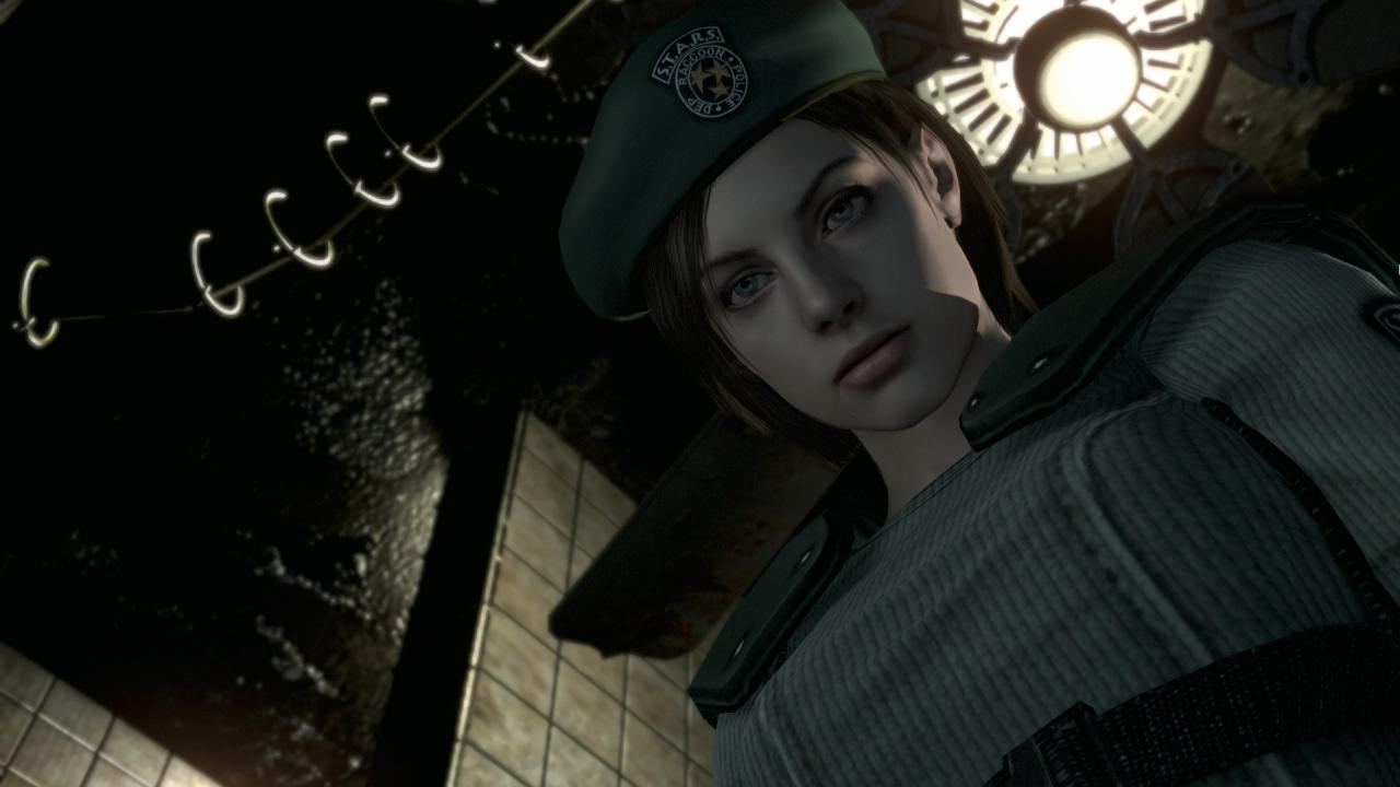 [20/01/2015] Die englische Sprachausgabe in den Zwischensequenzen mit Jill (im Bild), Chris oder Wesker ist um einiges besser als im Original von 1996.