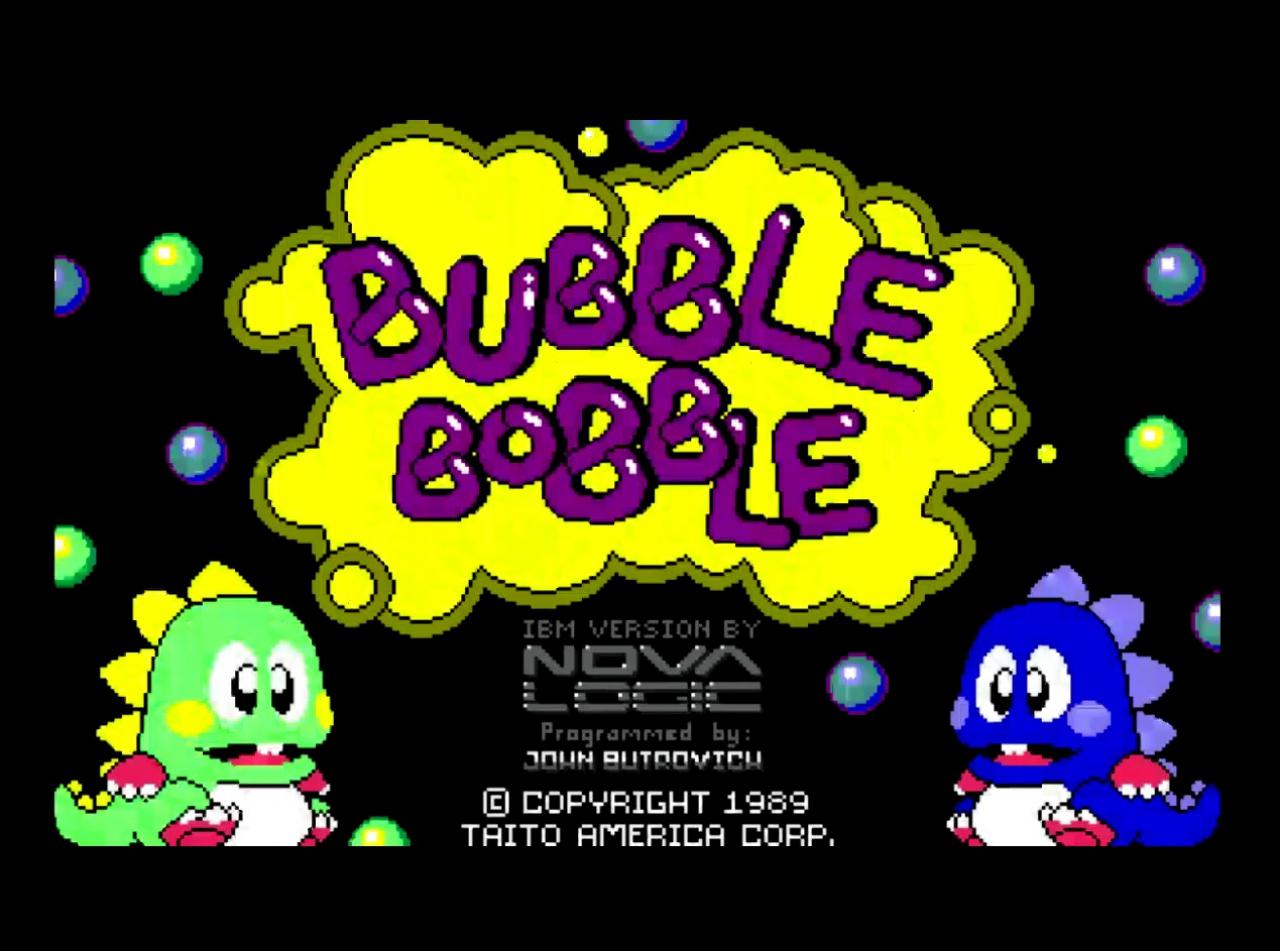 [27/02/2015] Bub und Bob, die beiden Dinosaurier aus der Spiele-Reihe Bubble Bobble, mögen zwar keine furchteinflößenden Riesen-Echsen sein, aber dafür sind es wohl die niedlichsten Vertreter ihrer Art. Die beiden spucken Seifenblasen auf ihre Gegner, um diese dann durch Draufspringen in Speisen verschiedenster Formen zu verwandeln.