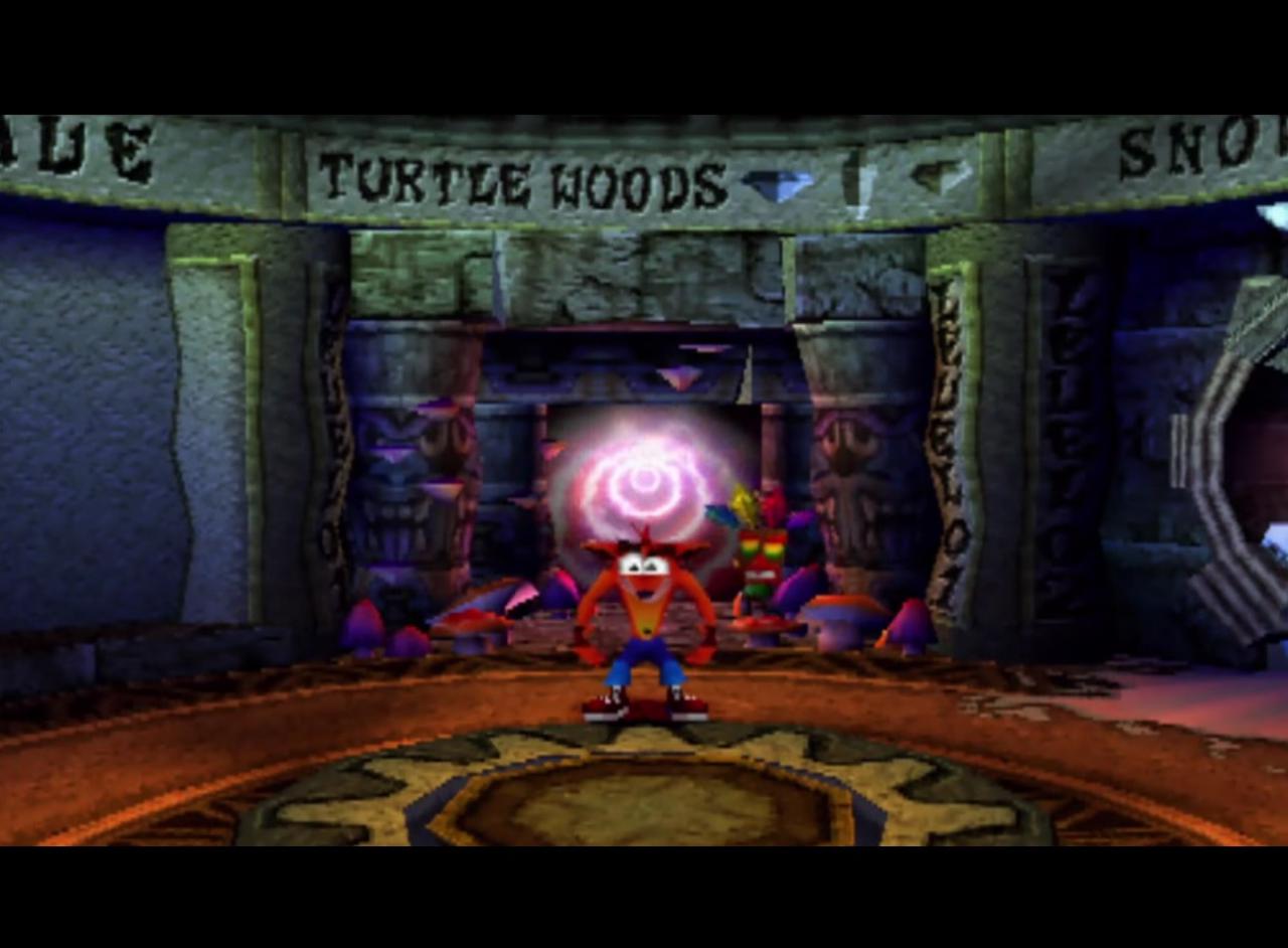 [10/02/2015] Zugegeben, hier handelt es sich faktisch nicht um eine Tür. Dennoch seien die Portale aus Crash Bandicoot 2 erwähnt. Sie schauen nicht nur aufregend aus - sie sind es auch. Denn schreitet man hindurch, findet man sich immer wieder in einer neuen, Abenteuer-gefüllten Welt. Jede ist einzigartig. Und wird es einem doch mal zu viel, kann man beruhigt den Rückzug antreten, und das Portal katapultiert euch wieder an euren Ausgangsplatz.