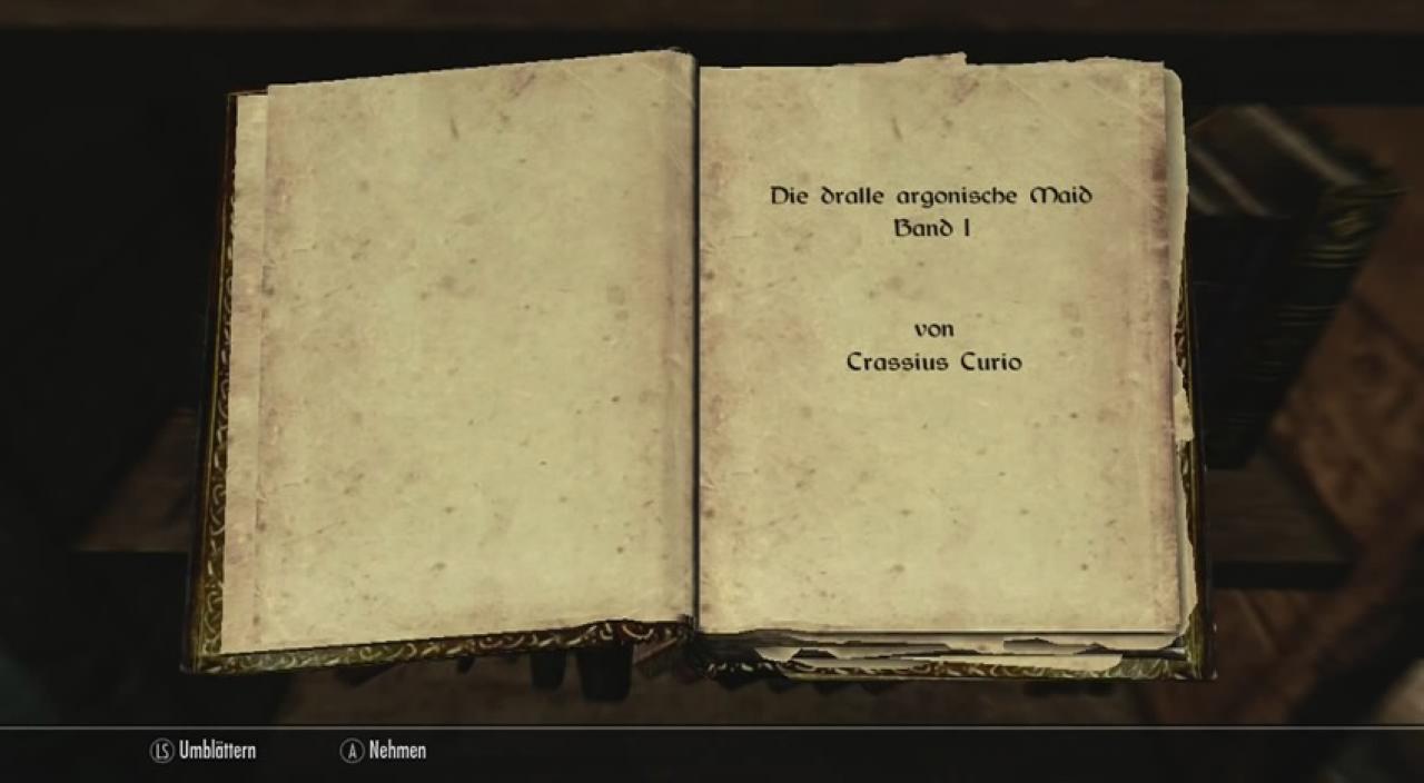 [12/02/2015] Erotik für Echsenmenschen. Nein, das ist kein Scherz. Auch Skyrim-Spielern ist die dralle argonische Maid ein Begriff. Wie im Online-Titel sind in Skyrim viele Bücher verstreut und anders als dort, drängeln dort keine lesefaulen Gruppenmitglieder auf ein schnelles Vorankommen.