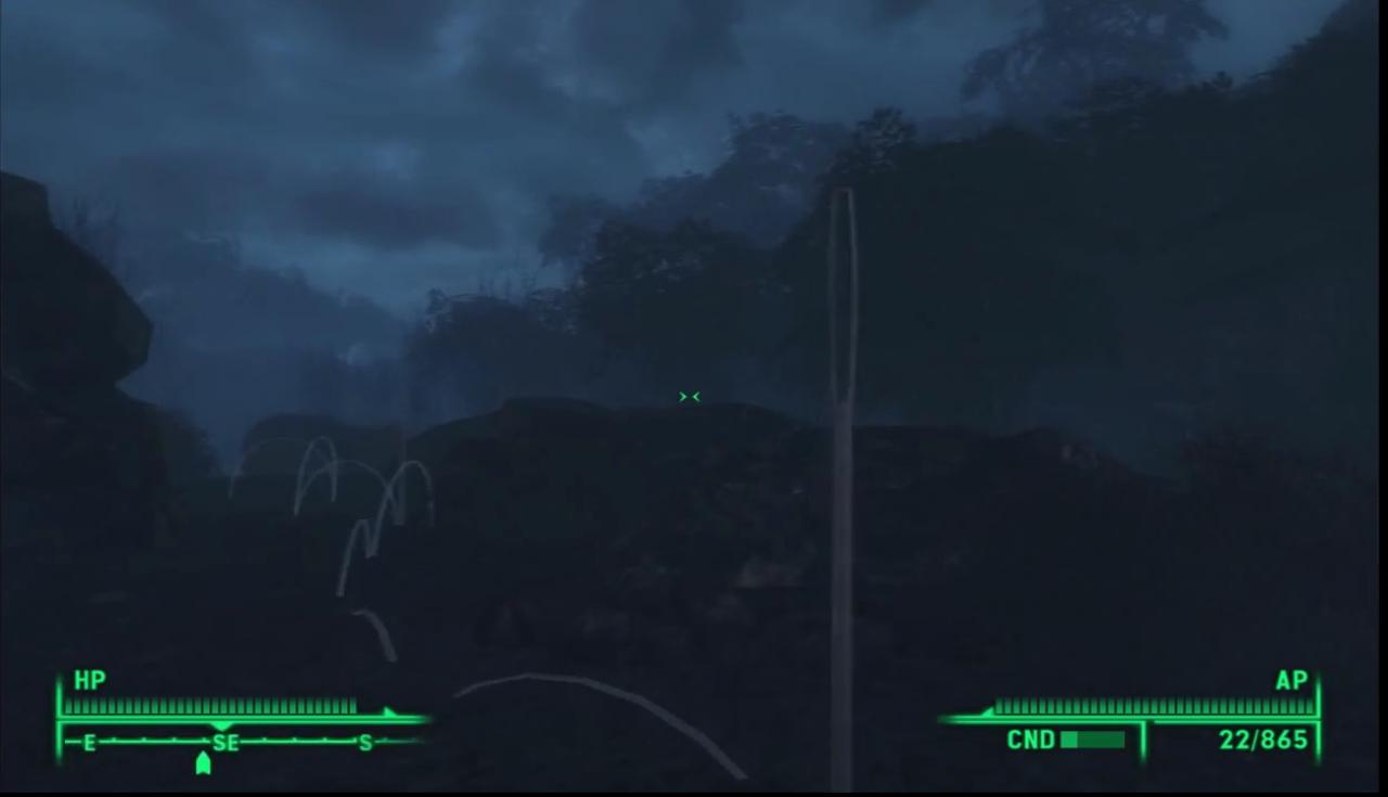 [27/02/2015] Fallout 3 bietet jede Menge Gelegenheiten, high zu werden. Die chemische Droge Jet verleiht euch beispielsweise +30 Aktionspunkte für 4 Minuten, was den Ausgang eines Kampfes unter Umständen vorteilhaft beeinflussen kann. Im Gegenzug macht Jet euren Charakter aber hochgradig abhängig. Den besten Trip erlebt ihr aber im Add-On Point Lookout. Wer sich dort an den Samen der riesigen Punga Pflanze bedient, kommt in den Genuss einer kleinen Nebenquest voller Halluzinationen.