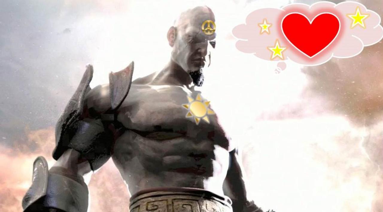 [18/02/2015] Nur Liebe und Frieden erfüllen die Herzen der Anhänger von Kratos - God of Peace! Kratos lehrt seine Anhänger, niemals negative Gefühle oder gar Aggressionen zuzulassen und begegnet jedem mit offenen Armen und offenem Herzen. Eine Aura des Friedens umgibt Kratos und leitet seine Anhänger zur Besinnung und Einkehr an. Es gibt aber auch weniger offenherzige Kulte, wie etwa...