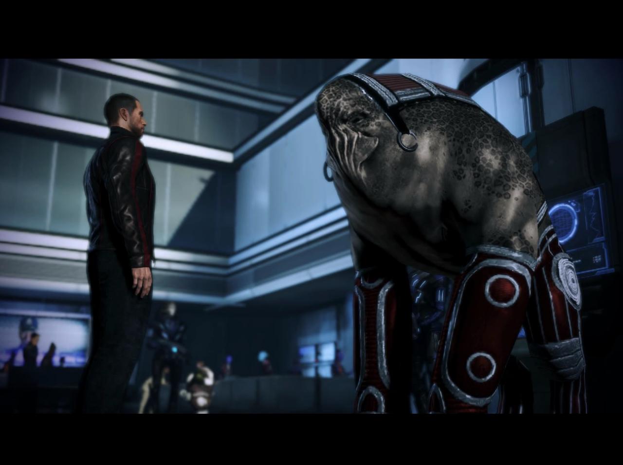 [09/02/2015] Wirkt die Sprache des Volkes Elcor für Menschen in Mass Effect eher monoton und träge, liegt das daran, dass die Menschen einfach anders kommunizieren. Denn die wuchtigen Gestalten haben die Fähigkeit, sogar über Gerüche und Infraschall zu kommunizieren. So kommt es nicht selten zu Missverständnissen mit anderen Völkern.