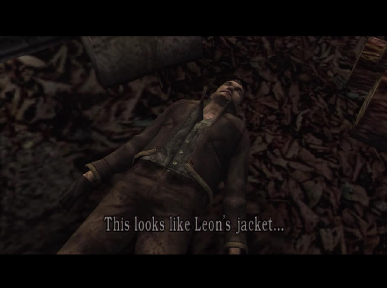 [16/02/2015] Zu Anfang von Resident Evil 4 trägt Leon noch eine coole Lederjacke. Nach dem ersten Kapitel ist diese allerdings verschwunden. Doch in der Sidequest als Ada trefft ihr auf einen Gegner, der - genau, die Jacke von Leon trägt. Habt ihr den Gegner zur Strecke gebracht, könnt ihr sogar den leblosen Körper untersuchen. Was eine Seltenheit ist, denn normalerweise lösen sich die Gegner nach dem Besiegen alsbald in Asche auf.