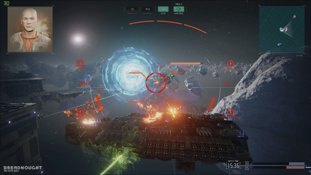 [13/03/2015] Dreadnought: Die namensgebende Dreadnought-Klasse bewegt sich am langsamsten, verfügt dafür aber über immense Feuerkraft.
