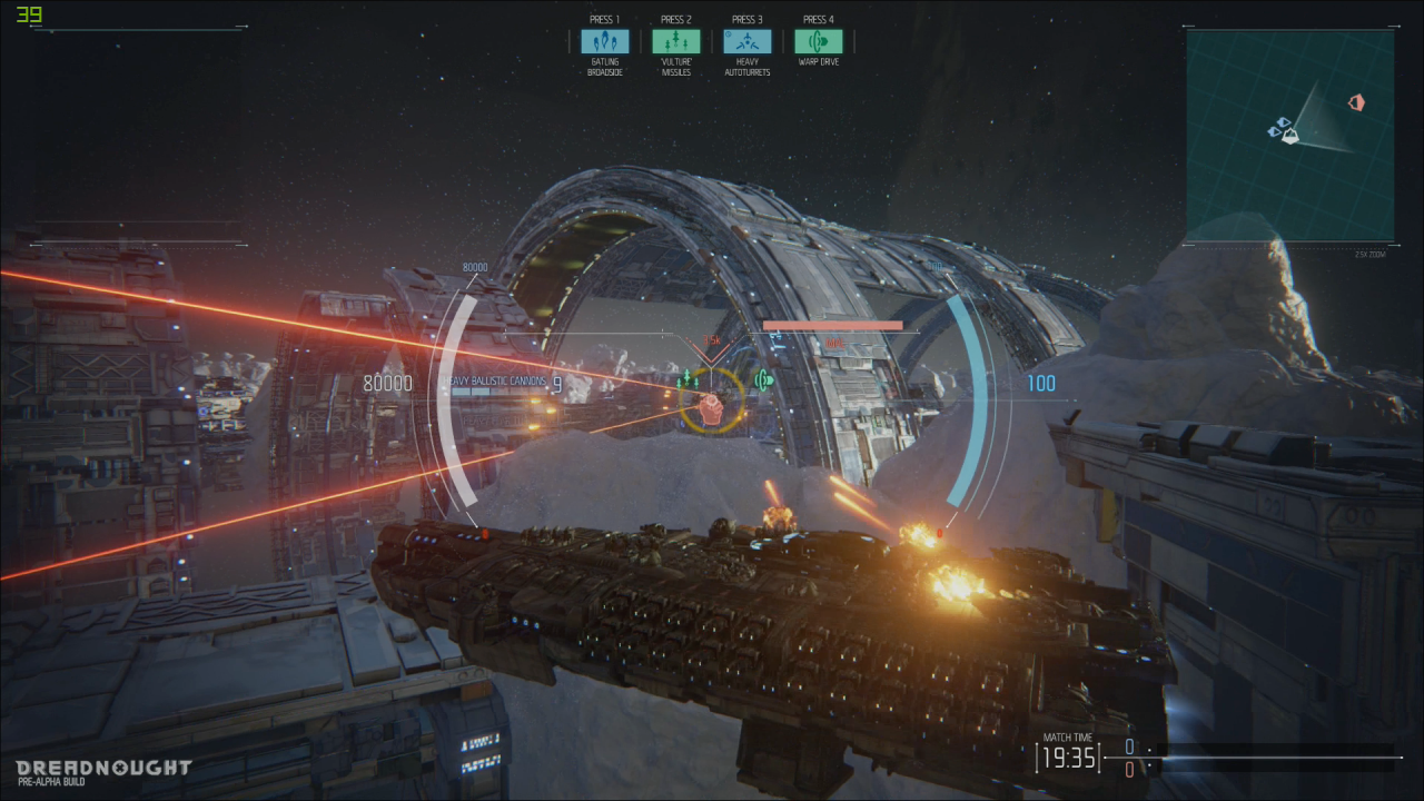 [13/03/2015] Dreadnought: Teamplay stellt ein Schlüsselelement zum Sieg in den zwar langsam ablaufenden aber dennoch actiongeladenen Gefechten dar.
