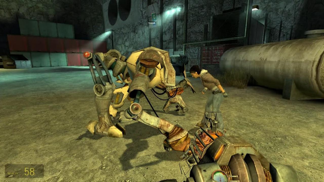 [24/03/2015] Bei Dog aus Half Life 2 handelt es sich nur im übertragenen Sinne um einen Hund. Eigentlich ist Dog nämlich ein recht großer Roboter. Da er aber die Charaktereigenschaften und Aufgaben eines Wachhunds besitzt, liegt der Vergleich natürlich nahe. Dog wurde von Eli Vance als Haustier für seine Tochter Alyx gebaut und steht ihr und Gordon Freeman in Half Life 2 und den beiden Episodes tapfer zur Seite. Außerdem kann er apportieren!