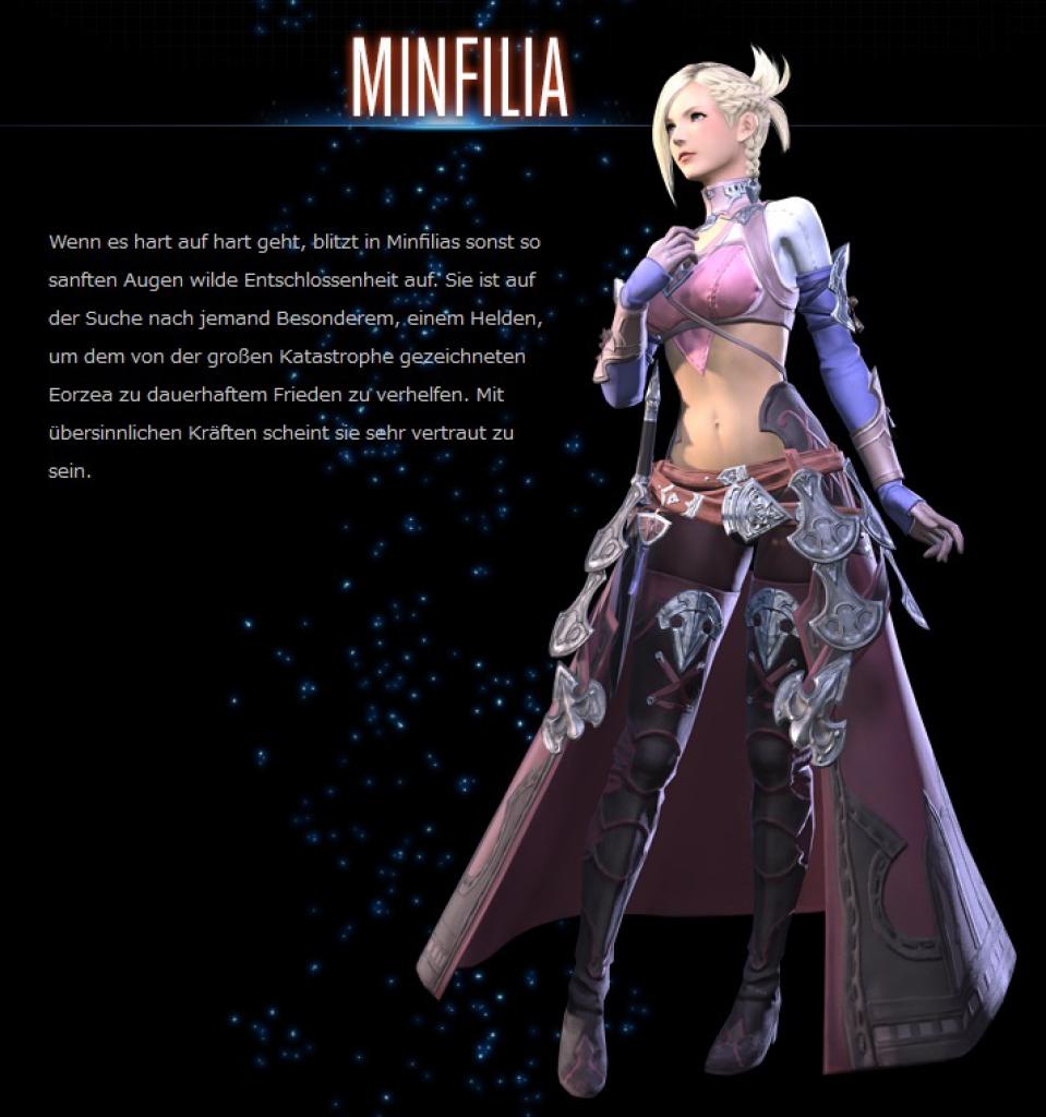 [05/03/2015] Minfilia ist die Anführerin des Bundes der Morgenröte und ein beliebter NSC aus Final Fantasy 14.