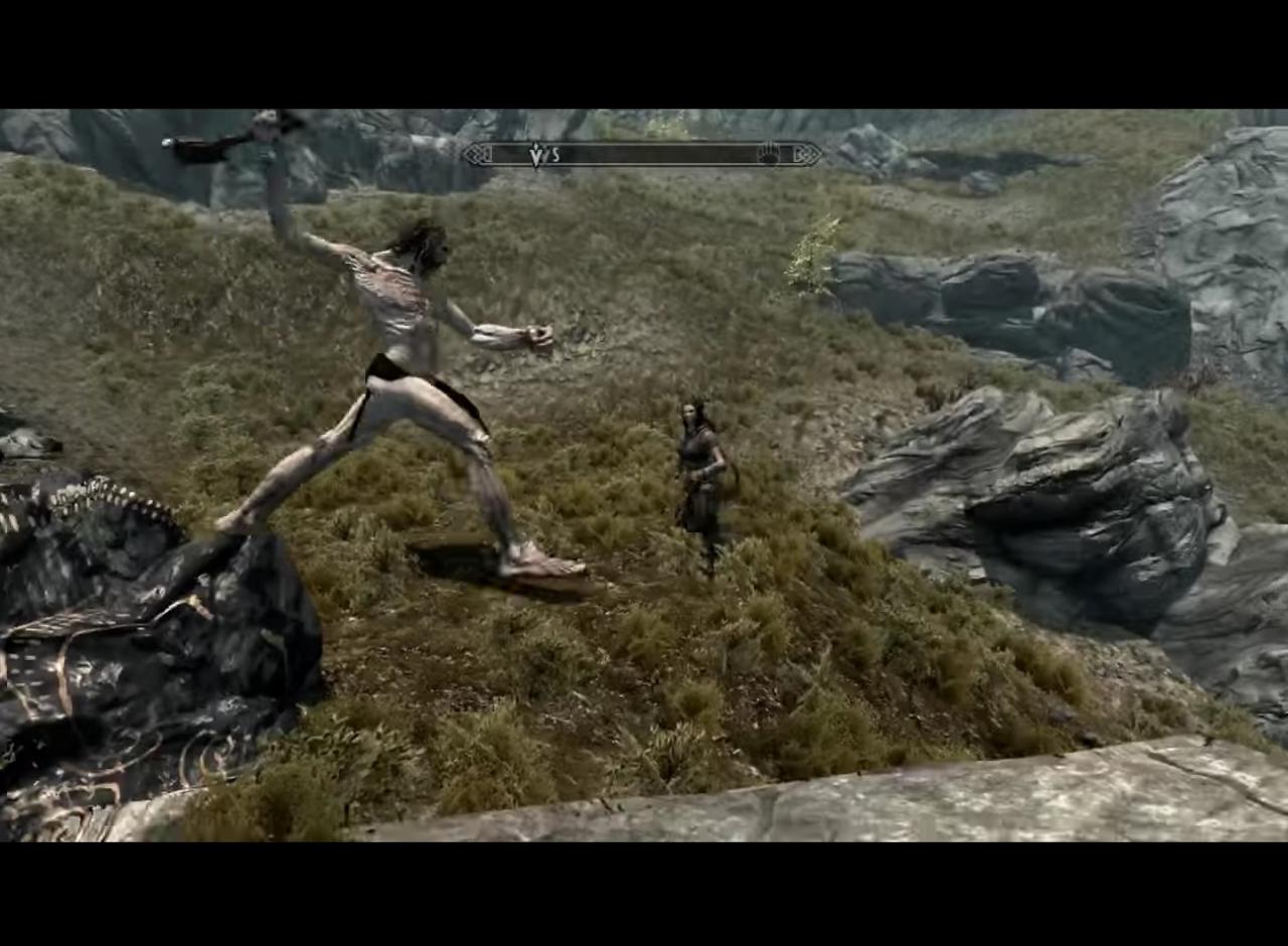 [27/03/2015] The Elder Scrolls: Skyrim. Giganten sind zwar stark. Aber so stark, dass sie Lydia tatsächlich...