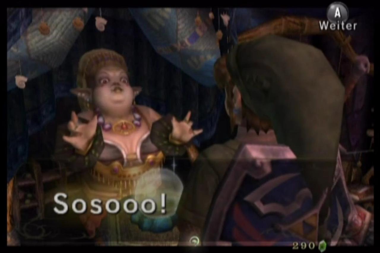 [31/03/2015] Magicana, die Hellseherin aus Twilight Princess spricht in der englischen Ausgabe des Spiels einige Sätze rückwärts. Die Zaubersprüche, die sie benutzt, um in Links Zukunft sehen zu können, lauten umgekehrt gelesen: 