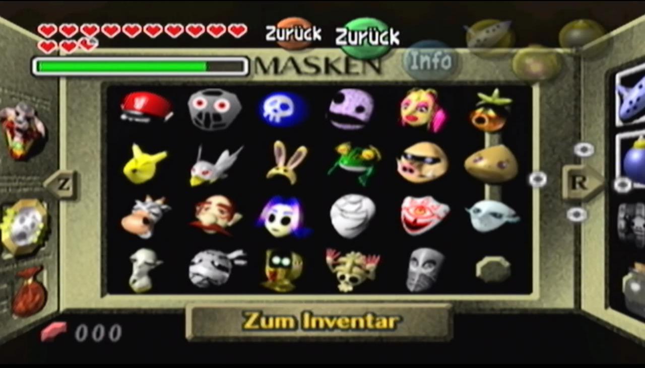 [31/03/2015] Fünf der Masken aus Majoras's Mask sind den Charakteren aus der Star Fox-Reihe nachempfunden.