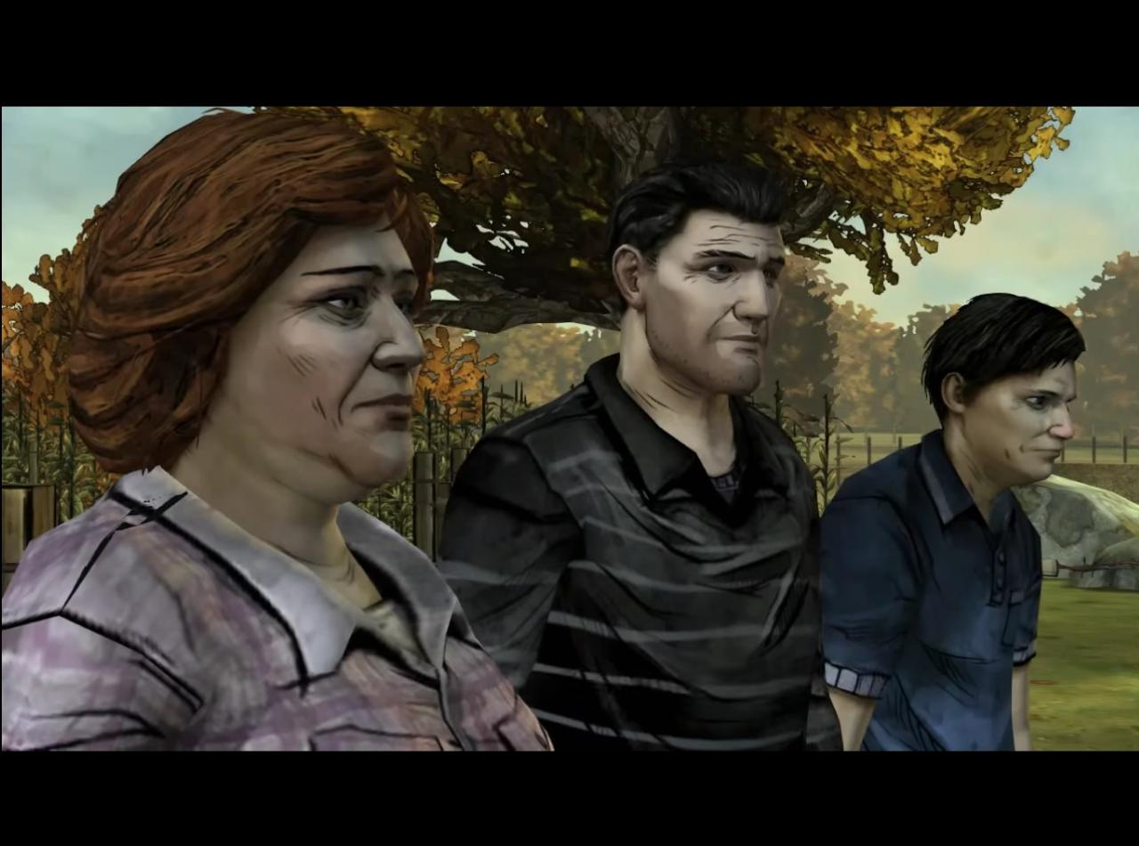 [24/03/2015] St. John Family. In The Walking Dead gelangen die Charaktere an einen Punkt, an dem sie kurz vor dem Verhungern sind. Sie benötigen schnellstmöglichst Nahrung, denn sonst sieht der weitere Kampf mit den Zombies schlecht aus. Da kommt es wie gelegen, dass sie auf die St. John-Brüder treffen, die die Gruppe zu ihrer Farm einladen. Die Mutter der Brüder verspricht ein großzügiges Abendessen, alles scheint normal und die Walking Dead-Truppe vor dem Hungertod gerettet. Es kommt auch tatsächlich zu diesem Abendmahl - bis Lee entdeckt, aus welchem dieses unter anderem besteht: nämlich aus Menschenfleisch. Die Mitglieder der St. John-Family sind Kannibalen und nutzten den verletzten Mark als Nahrungsquelle.