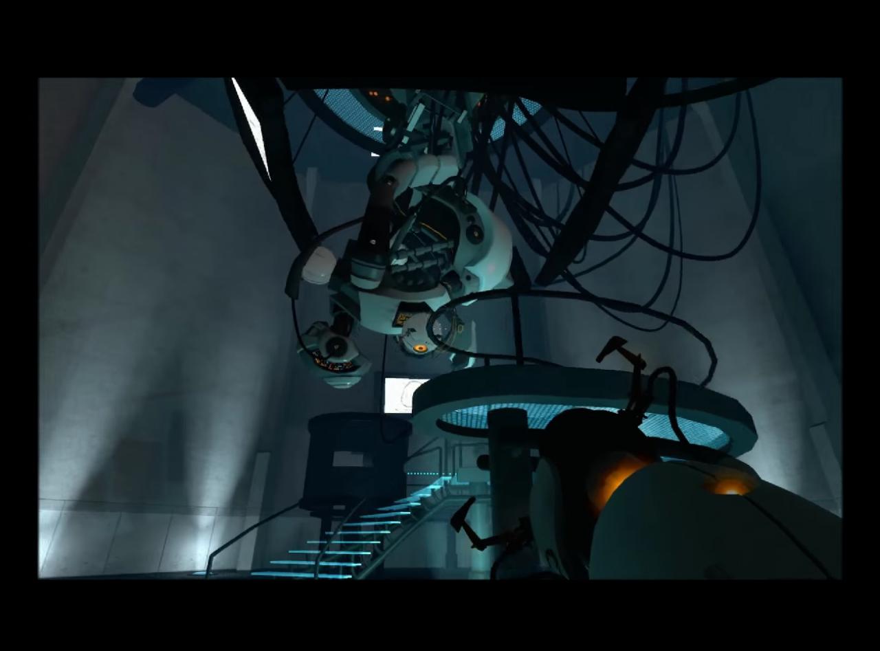 [13/04/2015] Der Game's Art Direktor von Portal bestätigte, dass neben der weiblichen Stimme, auch das Äußere von GlaDOS feminin wirken sollte. Manche glauben allerdings, dass es sich bei GlaDOS nicht nur um eine Frau, sondern um eine gefesselte und geknebelte Frau handelt, die kopfüber und mit Armen hinter den Beinen von der Decke hängt. Okay.